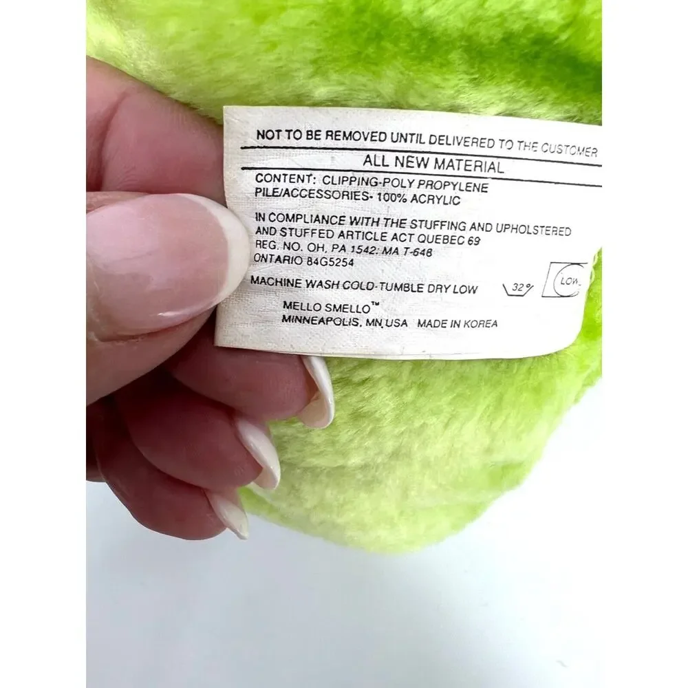 Musselman's Applesauce VTG 1988 Knouse Foods Green Dinosaur Mascot Plush Toy